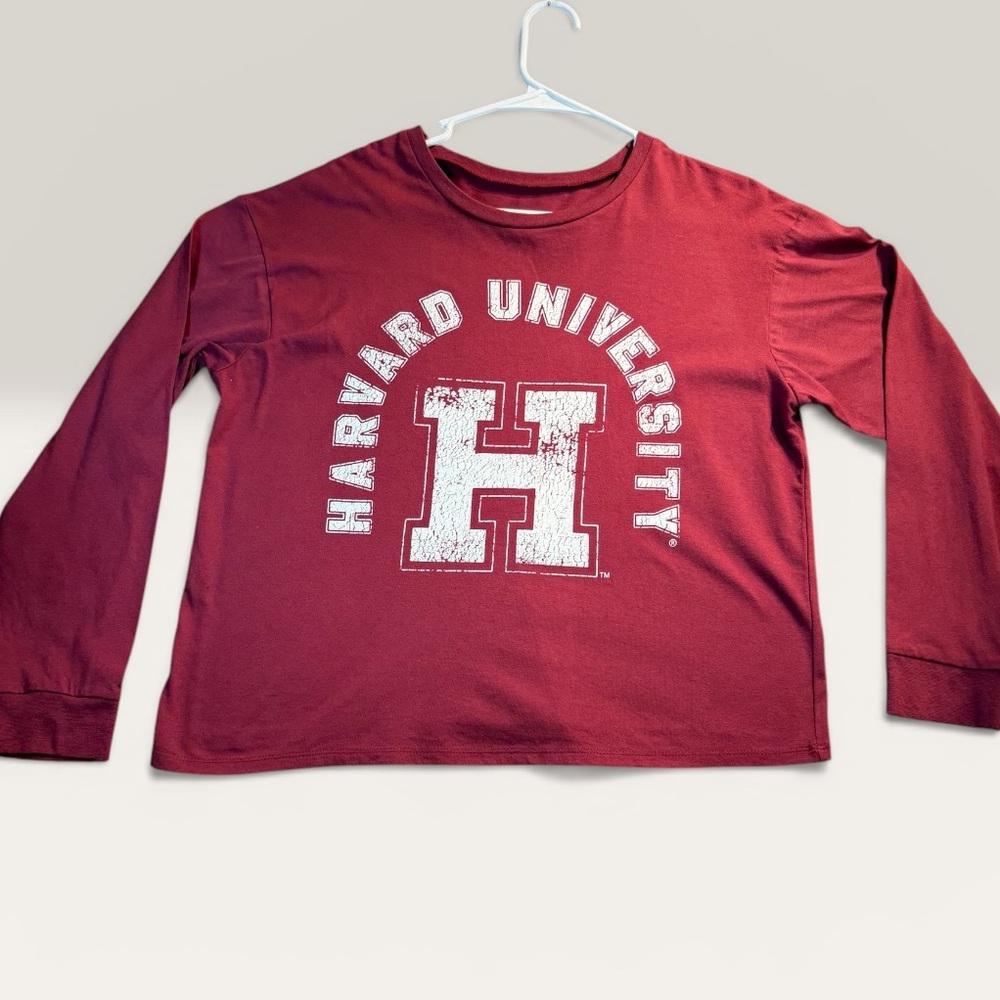 Harvard University Long Sleeve Tee - Maroon
